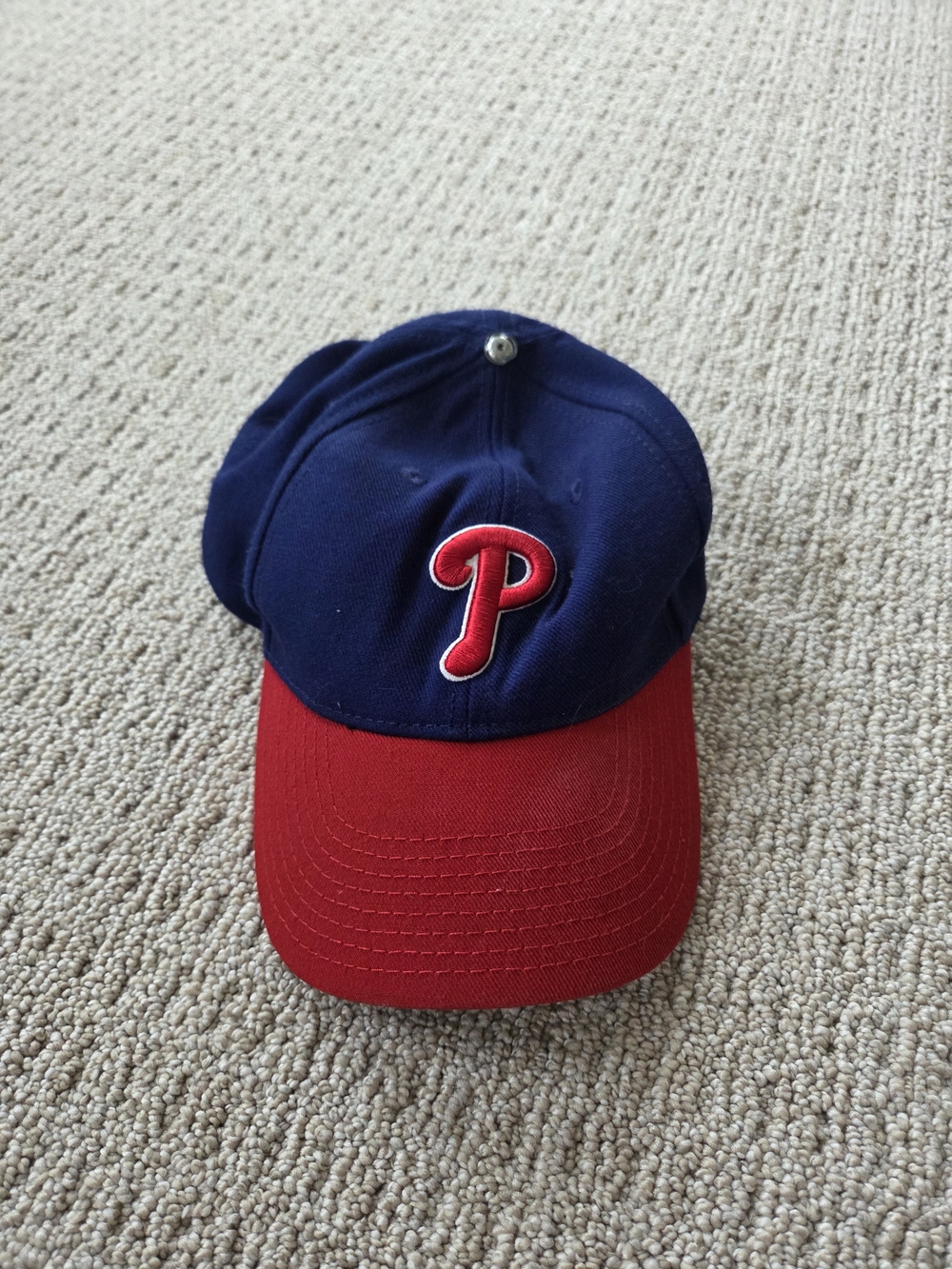 Kids Navy and Red Baseball Cap with 'P' Logo